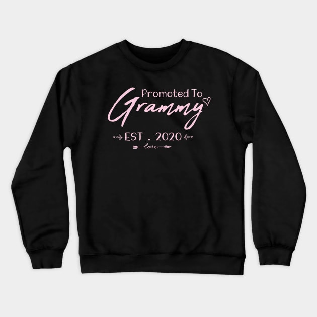 Promoted to Grammy Est. 2020 Funny gift for Grammy, Grammy Gift, Grammy Established Shirt, Grandma Shirt, Christmas Gift , Pregnancy Announcement Grandparents Crewneck Sweatshirt by ARBEEN Art